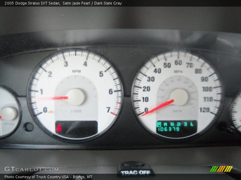 Satin Jade Pearl / Dark Slate Gray 2005 Dodge Stratus SXT Sedan