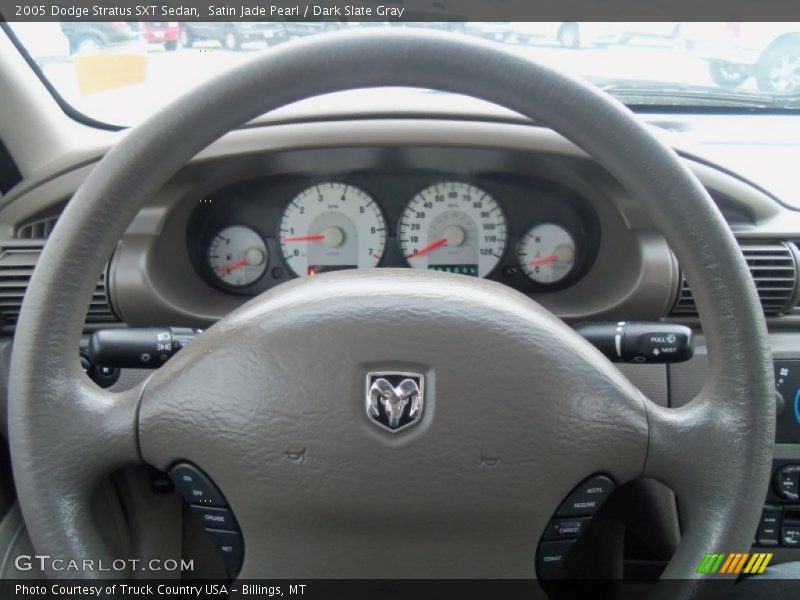 Satin Jade Pearl / Dark Slate Gray 2005 Dodge Stratus SXT Sedan