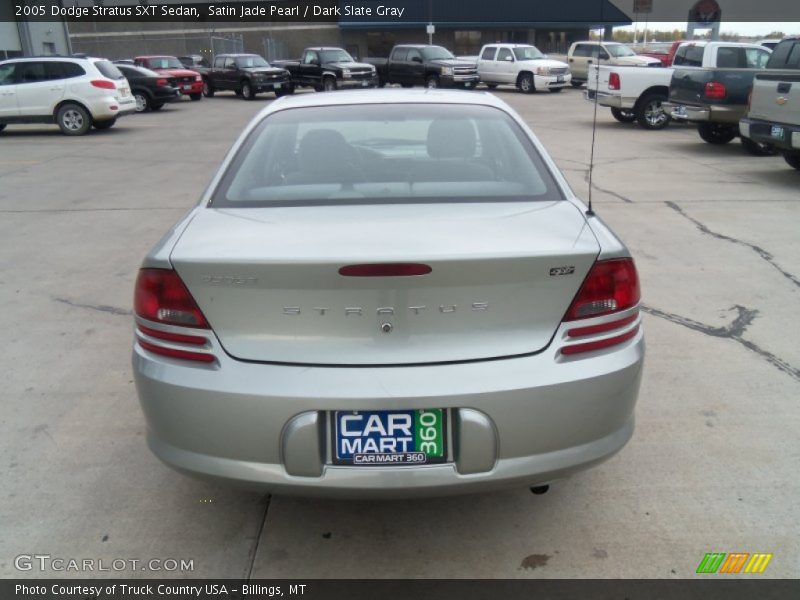 Satin Jade Pearl / Dark Slate Gray 2005 Dodge Stratus SXT Sedan