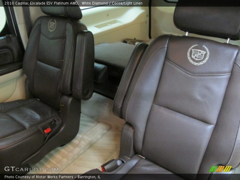 Rear Seat of 2010 Escalade ESV Platinum AWD