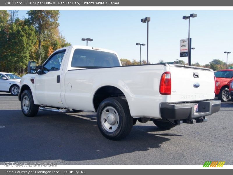 Oxford White / Camel 2008 Ford F350 Super Duty XL Regular Cab
