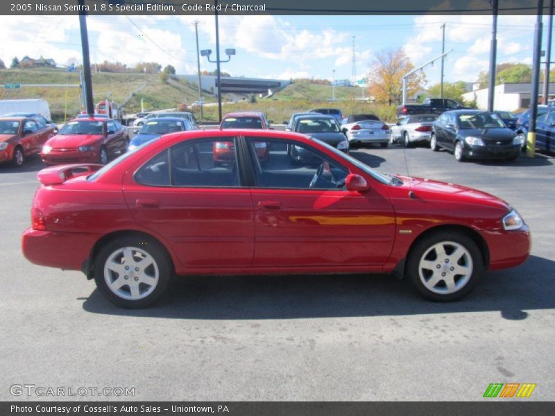 Code Red / Charcoal 2005 Nissan Sentra 1.8 S Special Edition