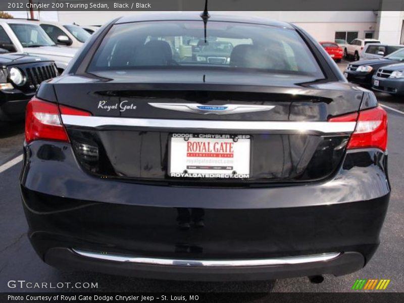 Black / Black 2012 Chrysler 200 Touring Sedan