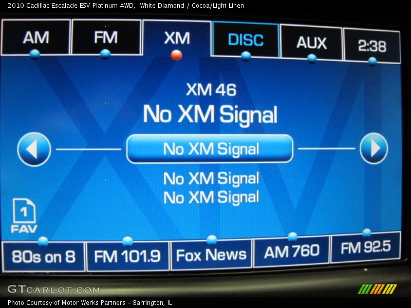 Audio System of 2010 Escalade ESV Platinum AWD