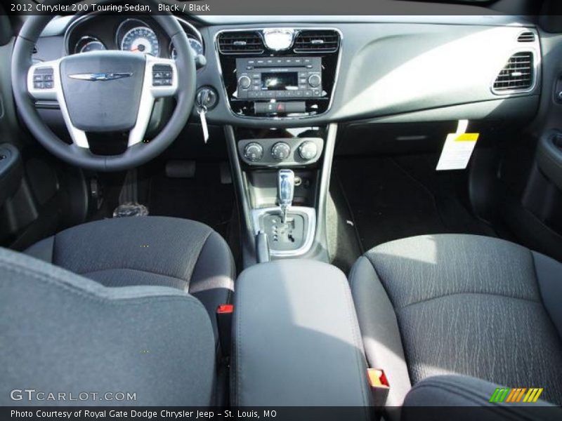 Black / Black 2012 Chrysler 200 Touring Sedan