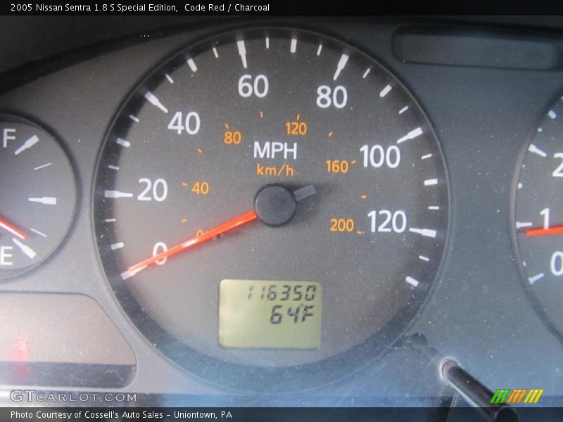 Code Red / Charcoal 2005 Nissan Sentra 1.8 S Special Edition