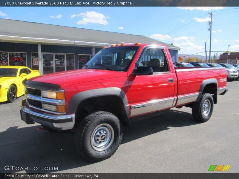 Victory Red / Graphite 2000 Chevrolet Silverado 2500 Regular Cab 4x4