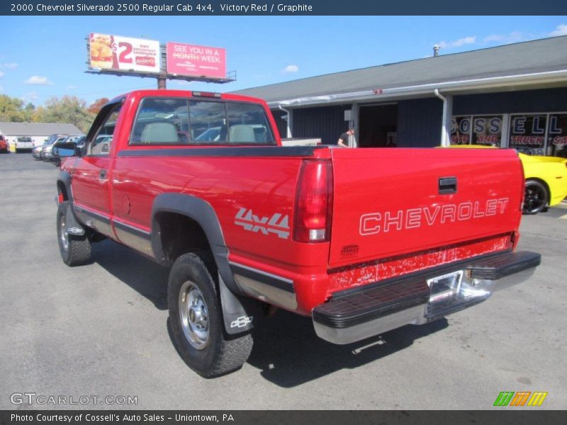 Victory Red / Graphite 2000 Chevrolet Silverado 2500 Regular Cab 4x4