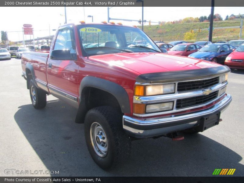 Victory Red / Graphite 2000 Chevrolet Silverado 2500 Regular Cab 4x4