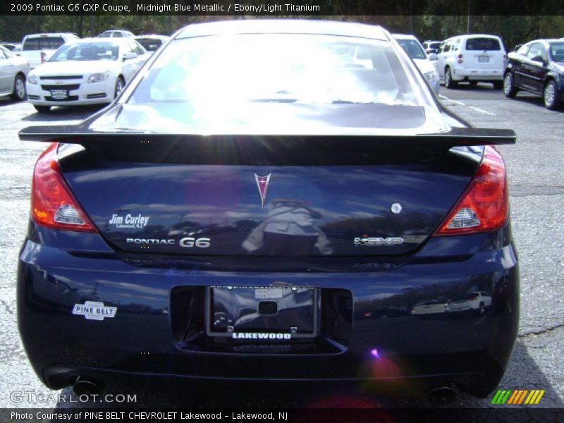 Midnight Blue Metallic / Ebony/Light Titanium 2009 Pontiac G6 GXP Coupe