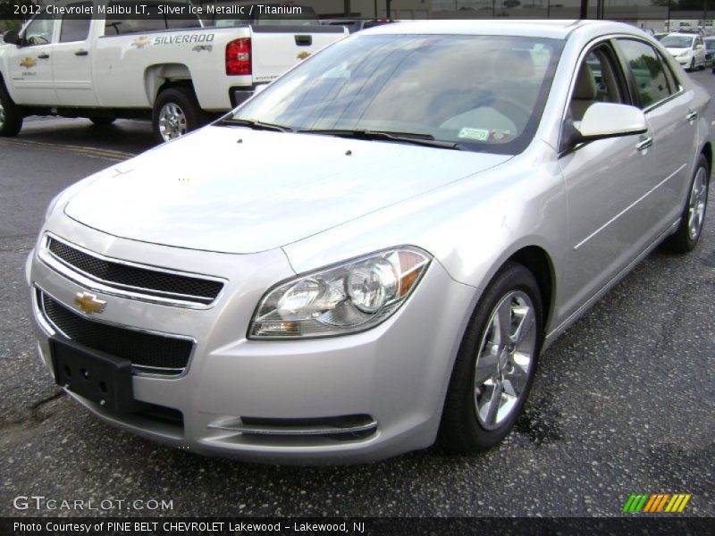Silver Ice Metallic / Titanium 2012 Chevrolet Malibu LT