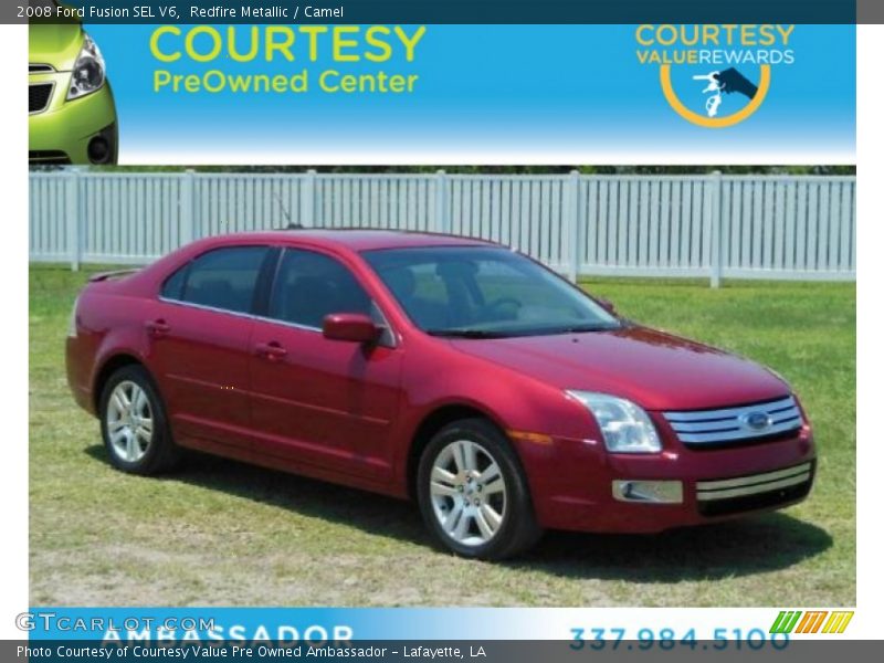 Redfire Metallic / Camel 2008 Ford Fusion SEL V6