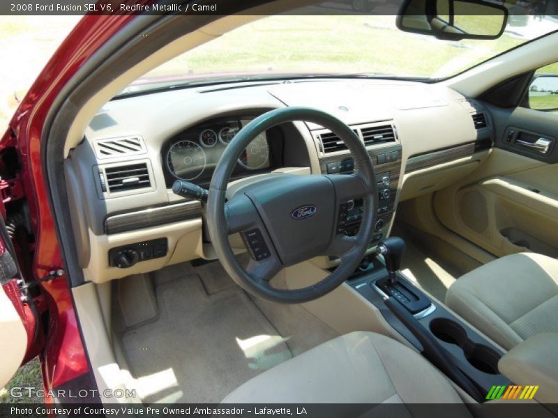 Redfire Metallic / Camel 2008 Ford Fusion SEL V6