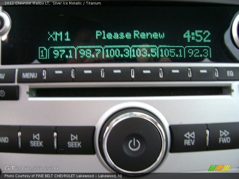 Silver Ice Metallic / Titanium 2012 Chevrolet Malibu LT