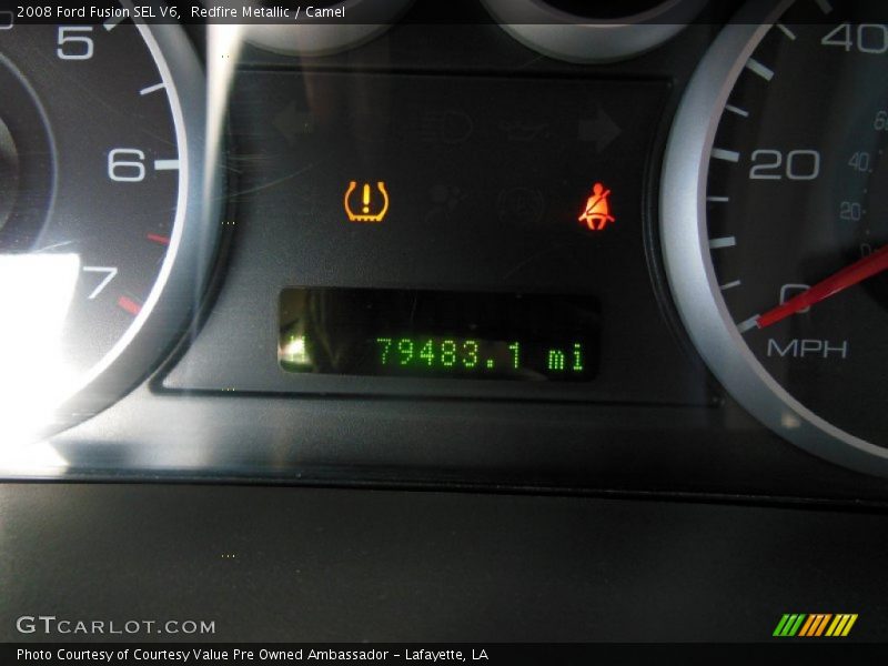 Redfire Metallic / Camel 2008 Ford Fusion SEL V6