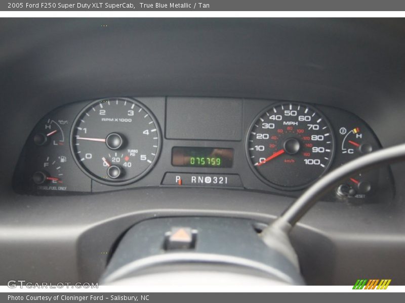  2005 F250 Super Duty XLT SuperCab XLT SuperCab Gauges