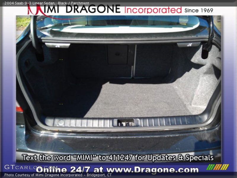 Black / Parchment 2004 Saab 9-3 Linear Sedan