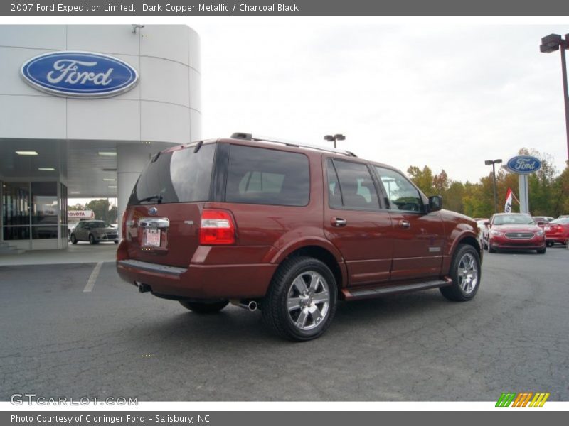 Dark Copper Metallic / Charcoal Black 2007 Ford Expedition Limited