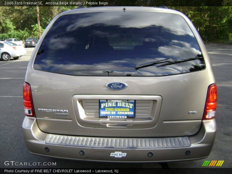 Arizona Beige Metallic / Pebble Beige 2006 Ford Freestar SE