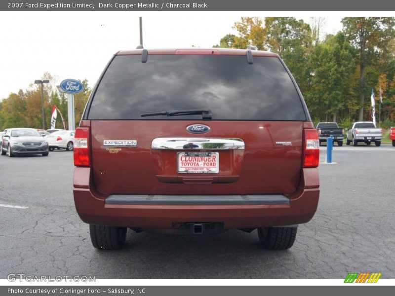Dark Copper Metallic / Charcoal Black 2007 Ford Expedition Limited