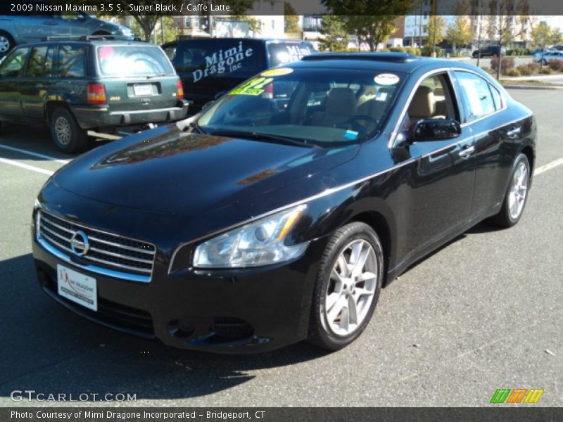 Super Black / Caffe Latte 2009 Nissan Maxima 3.5 S