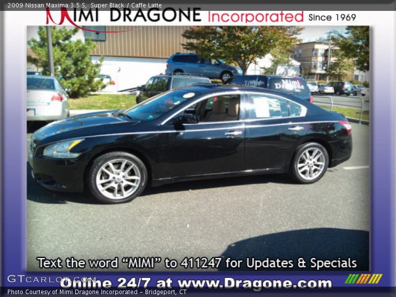 Super Black / Caffe Latte 2009 Nissan Maxima 3.5 S