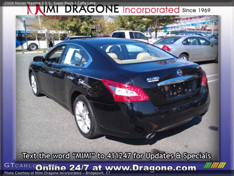 Super Black / Caffe Latte 2009 Nissan Maxima 3.5 S