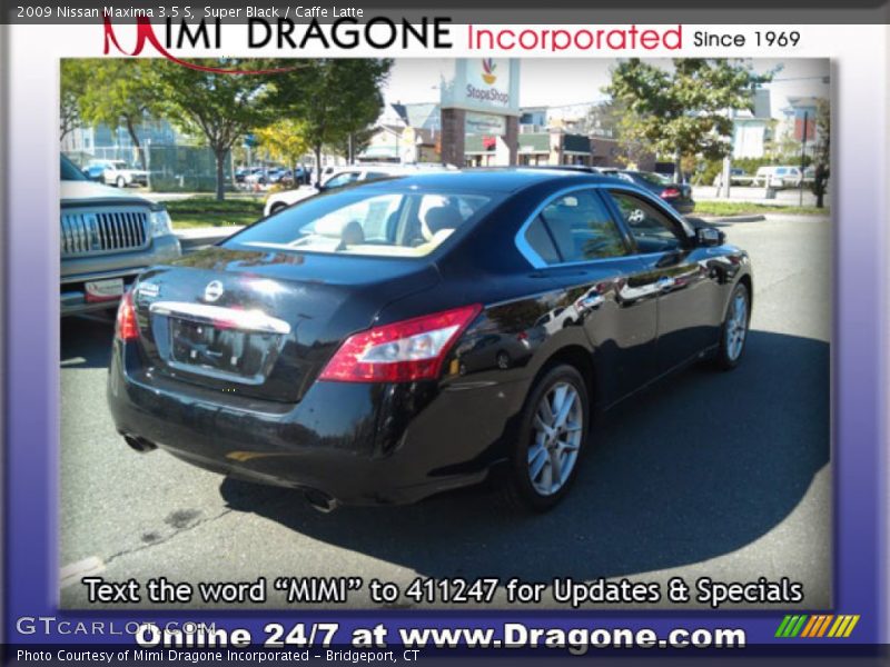 Super Black / Caffe Latte 2009 Nissan Maxima 3.5 S