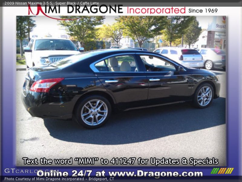 Super Black / Caffe Latte 2009 Nissan Maxima 3.5 S