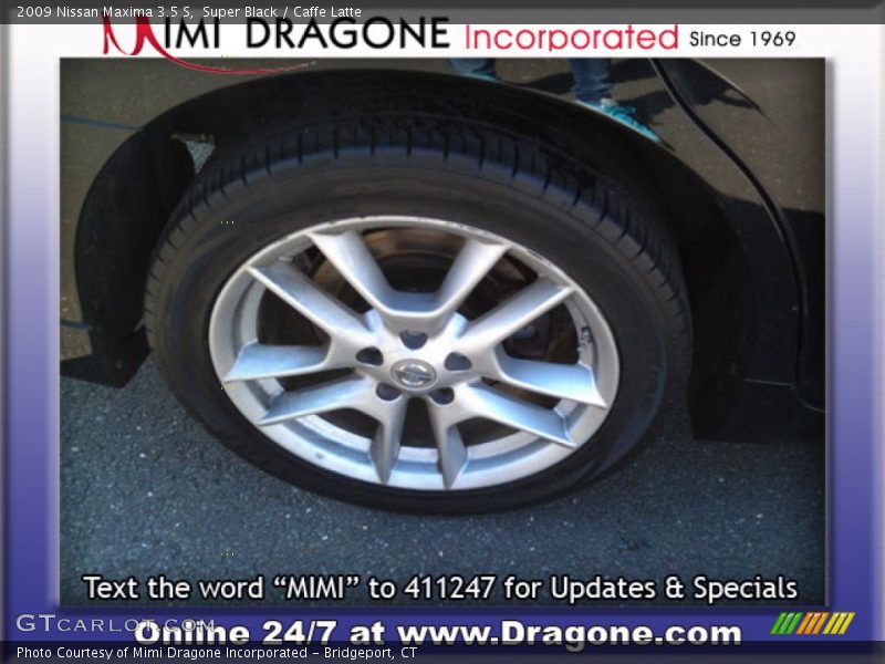 Super Black / Caffe Latte 2009 Nissan Maxima 3.5 S