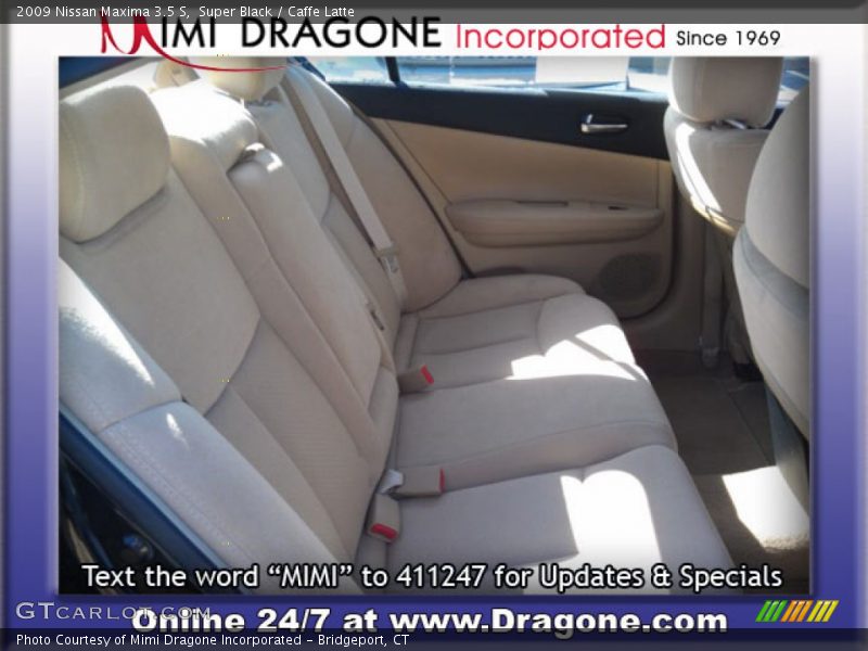 Super Black / Caffe Latte 2009 Nissan Maxima 3.5 S