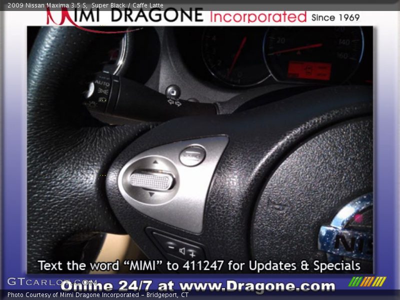 Super Black / Caffe Latte 2009 Nissan Maxima 3.5 S