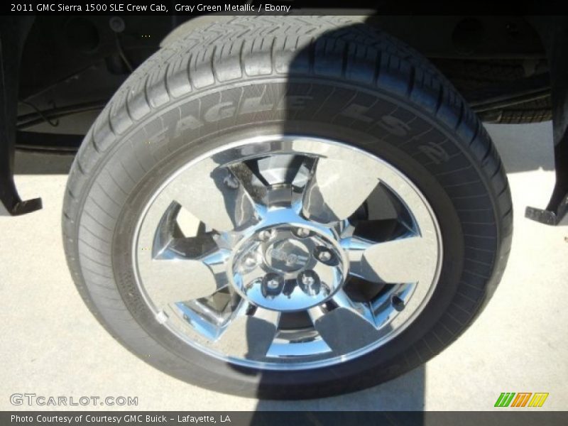 Gray Green Metallic / Ebony 2011 GMC Sierra 1500 SLE Crew Cab