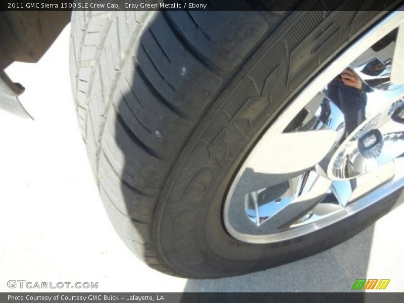 Gray Green Metallic / Ebony 2011 GMC Sierra 1500 SLE Crew Cab