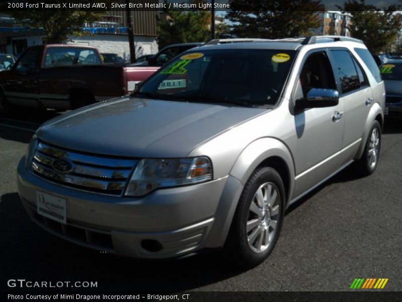 Silver Birch Metallic / Medium Light Stone 2008 Ford Taurus X Limited AWD