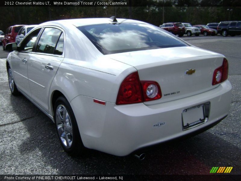 White Diamond Tricoat / Cocoa/Cashmere 2012 Chevrolet Malibu LT