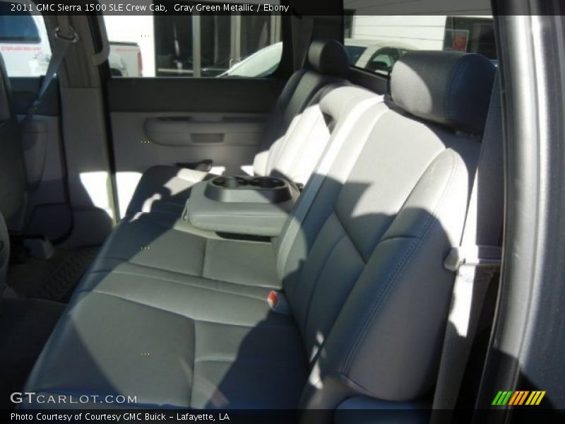 Gray Green Metallic / Ebony 2011 GMC Sierra 1500 SLE Crew Cab