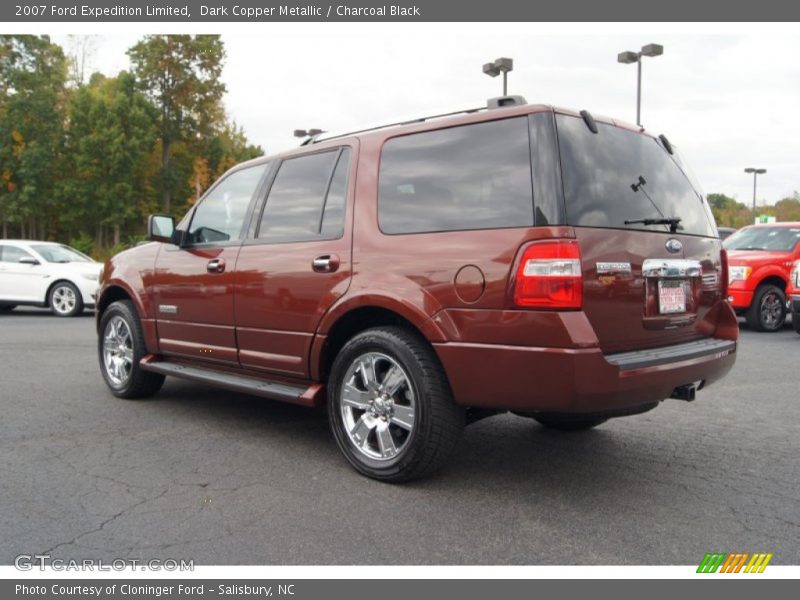 Dark Copper Metallic / Charcoal Black 2007 Ford Expedition Limited