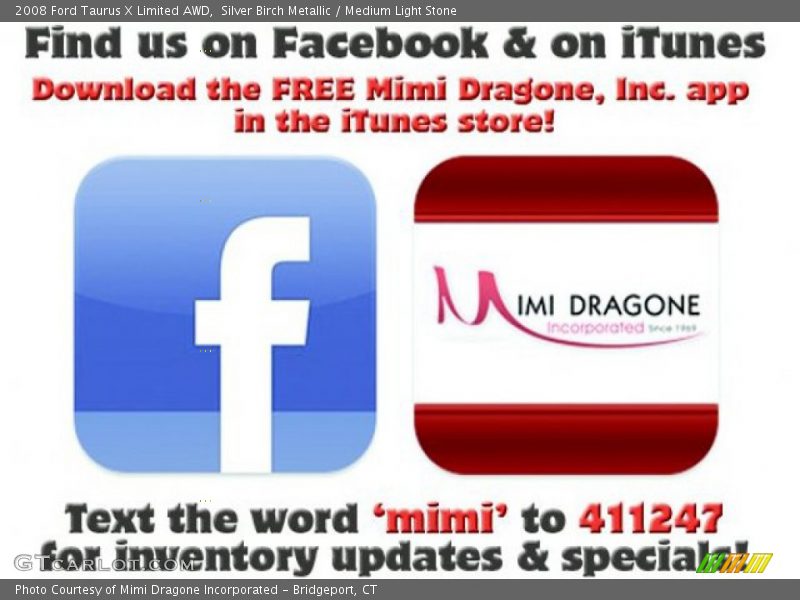 Silver Birch Metallic / Medium Light Stone 2008 Ford Taurus X Limited AWD