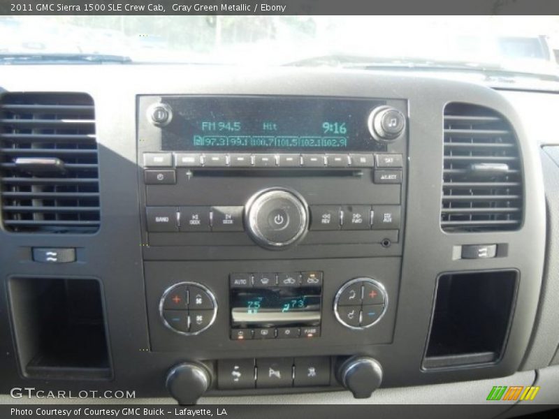 Gray Green Metallic / Ebony 2011 GMC Sierra 1500 SLE Crew Cab