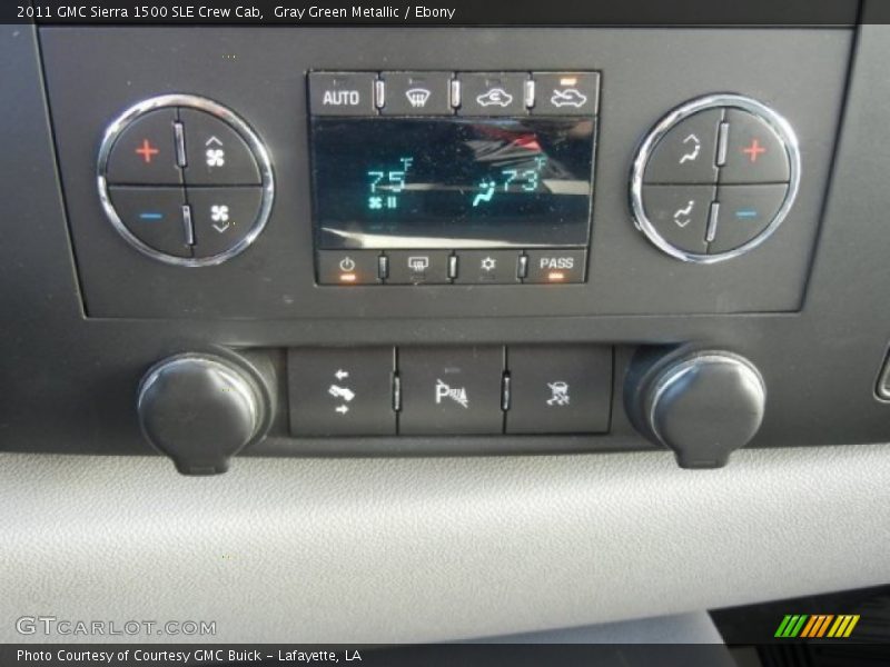 Gray Green Metallic / Ebony 2011 GMC Sierra 1500 SLE Crew Cab
