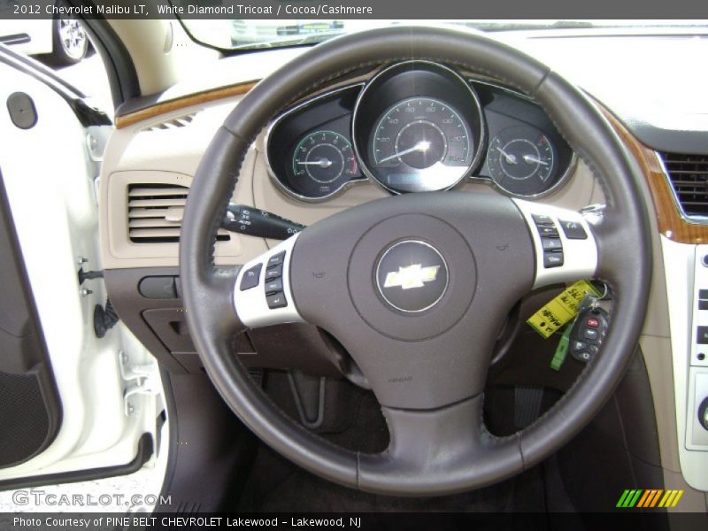 White Diamond Tricoat / Cocoa/Cashmere 2012 Chevrolet Malibu LT