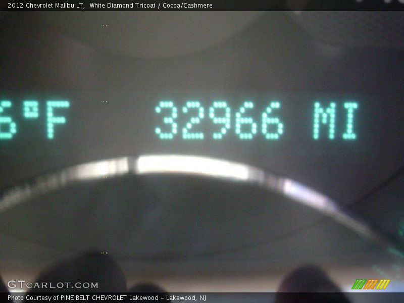 White Diamond Tricoat / Cocoa/Cashmere 2012 Chevrolet Malibu LT