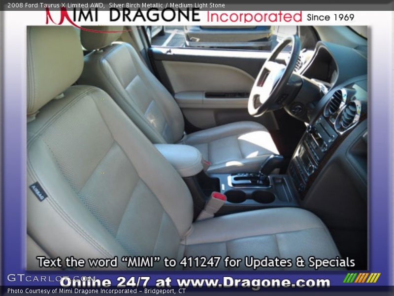 Silver Birch Metallic / Medium Light Stone 2008 Ford Taurus X Limited AWD