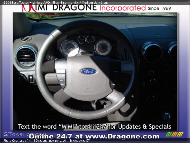 Silver Birch Metallic / Medium Light Stone 2008 Ford Taurus X Limited AWD