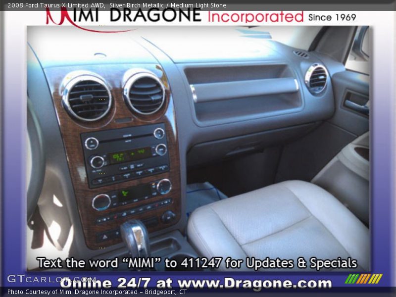Silver Birch Metallic / Medium Light Stone 2008 Ford Taurus X Limited AWD