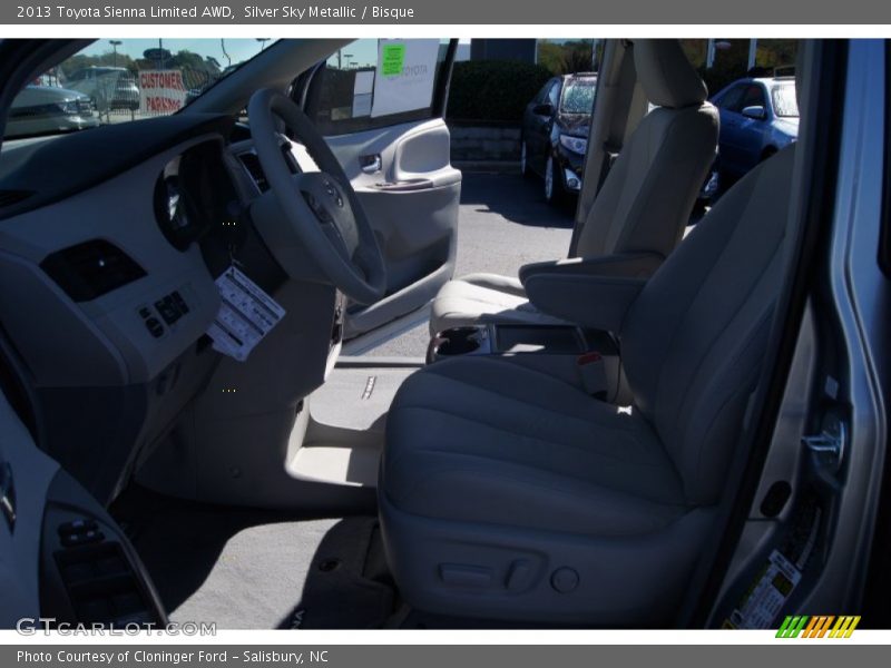 Silver Sky Metallic / Bisque 2013 Toyota Sienna Limited AWD