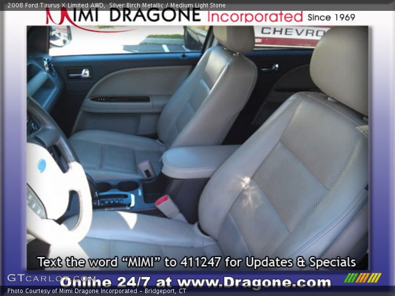 Silver Birch Metallic / Medium Light Stone 2008 Ford Taurus X Limited AWD