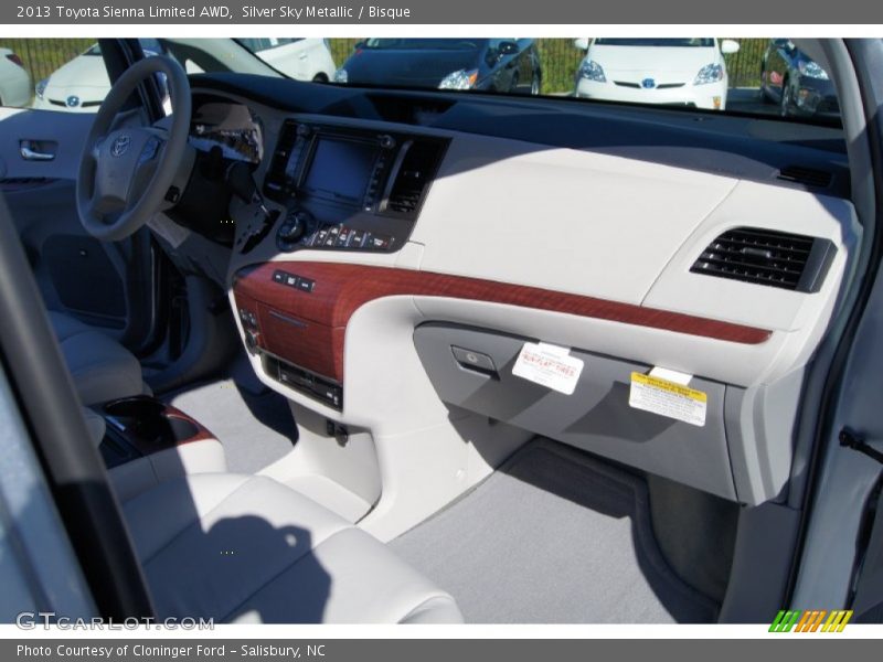 Silver Sky Metallic / Bisque 2013 Toyota Sienna Limited AWD