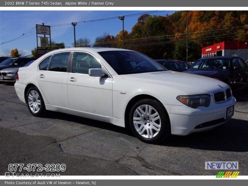 Alpine White / Flannel Grey 2002 BMW 7 Series 745i Sedan